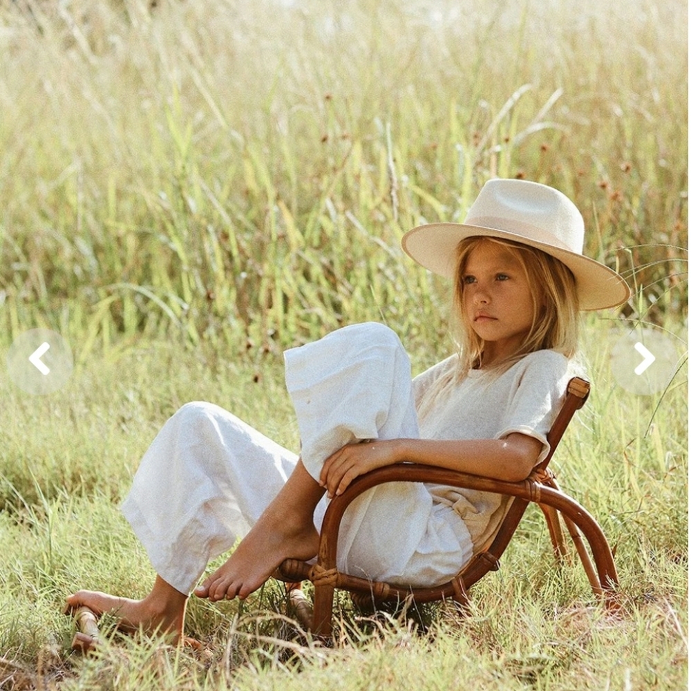 Kids Ivory Rancher Lack of Color Hat